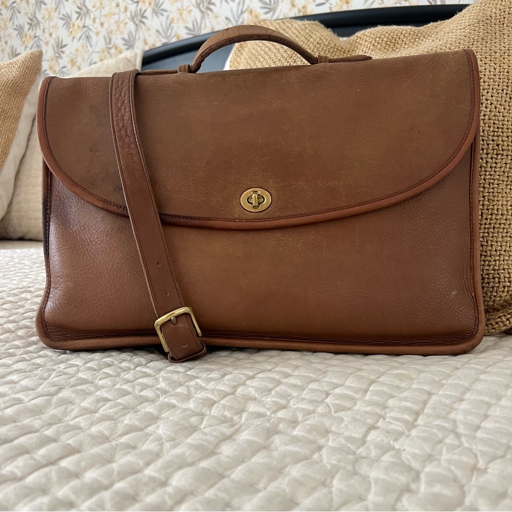 COACH Vintage Lexington Briefcase Style # 5265 in British‎ Tan
